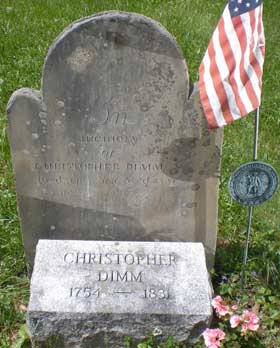 Christoppher Dimm grave