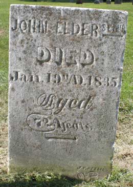 John Elder grave