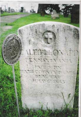 Caleb Leonard grave