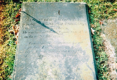 Alexander McConnell grave