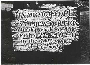 Matthew Porter grave
