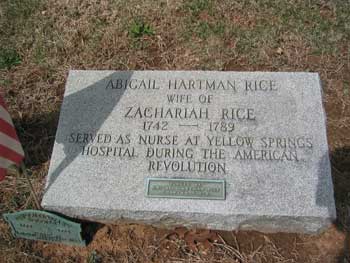 Abigail Hartman Rice grave