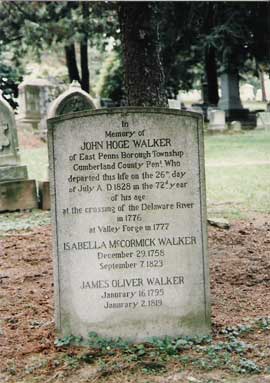 John Hoge Walker grave