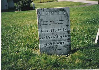 Thomas Carrson grave