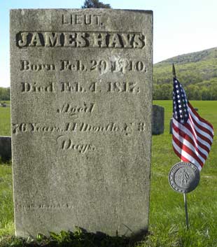 James Hays grave