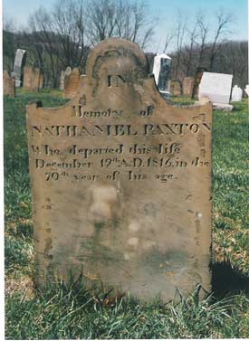 Nathaniel Paxton grave