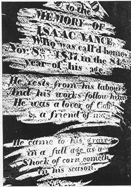 Isaac Vance grave